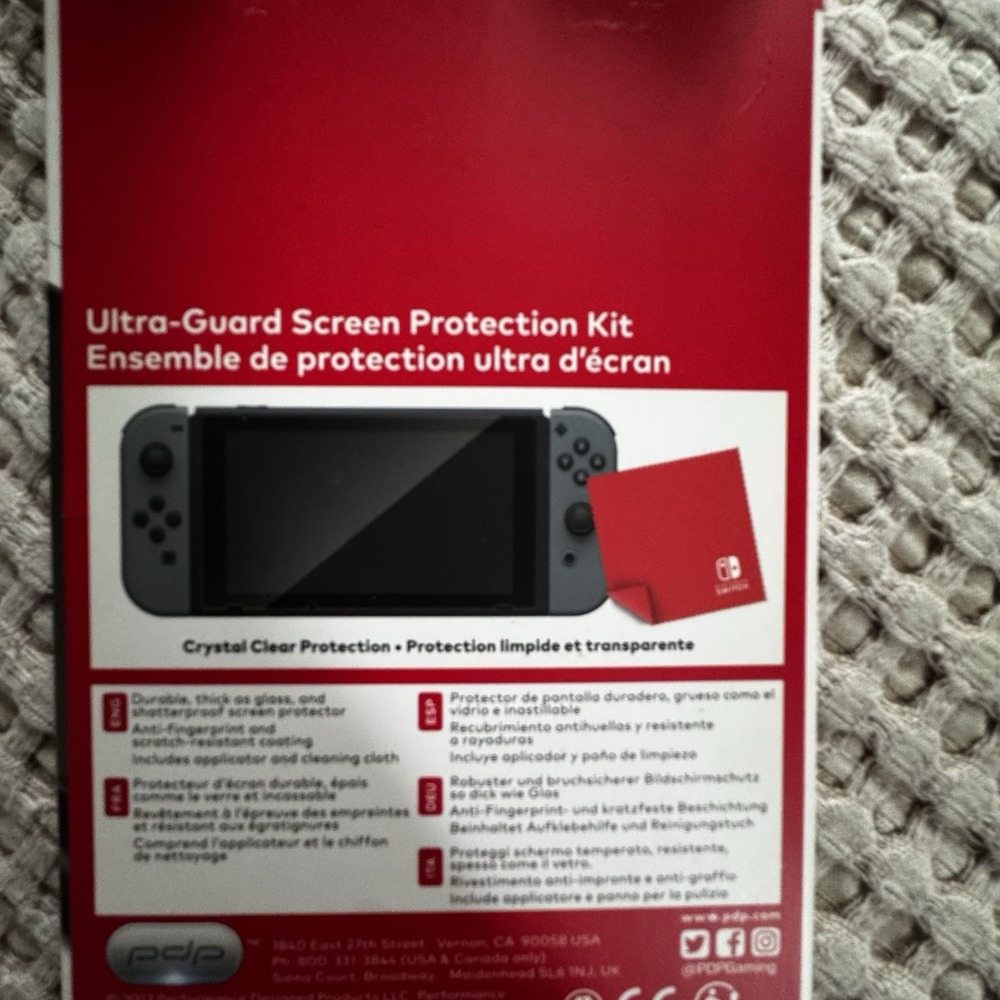 PDP Ultra-Guard Screen Protector - Protection Kit for Nintendo Switch - Picture 2 of 2